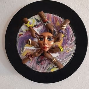 "Carry Each Other" 3D Assemblage Art / 7inch.  OOAK